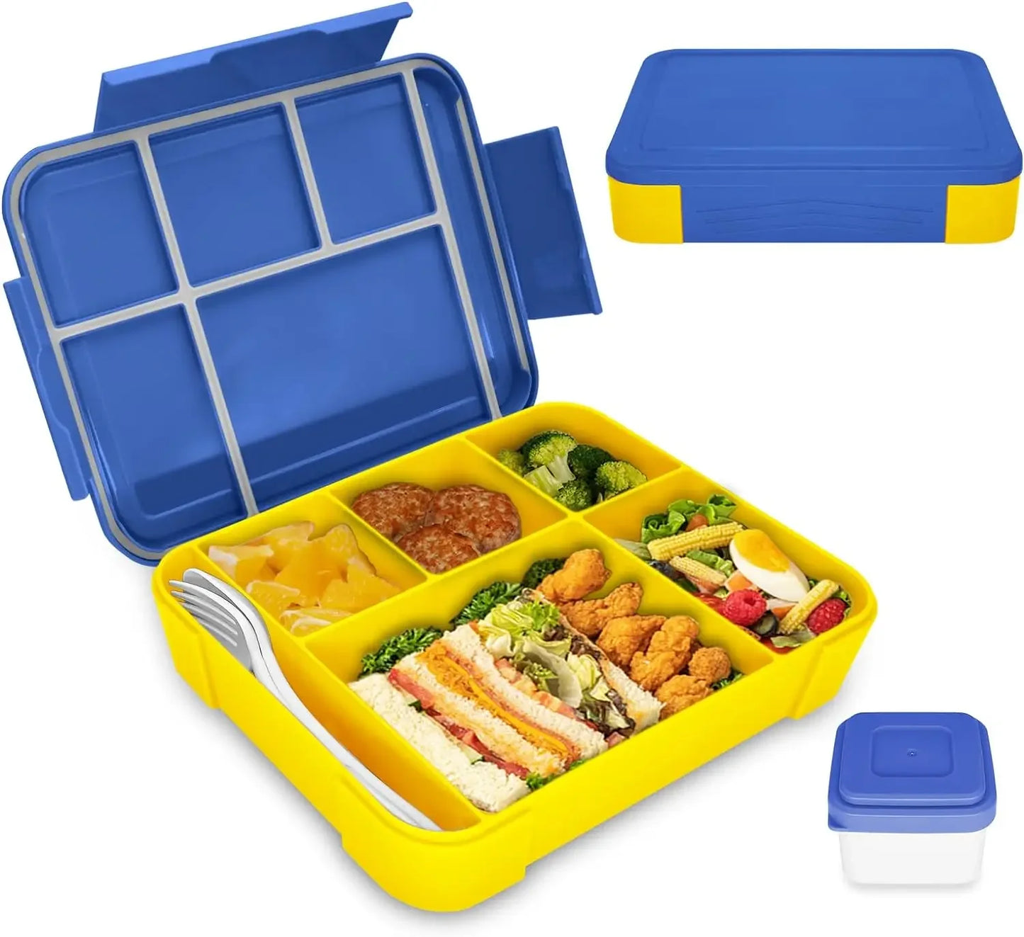 750ml Stainless Steel Insulated Bento Box Food-Grade Divided Portable with Lid for Canteens Students Kids