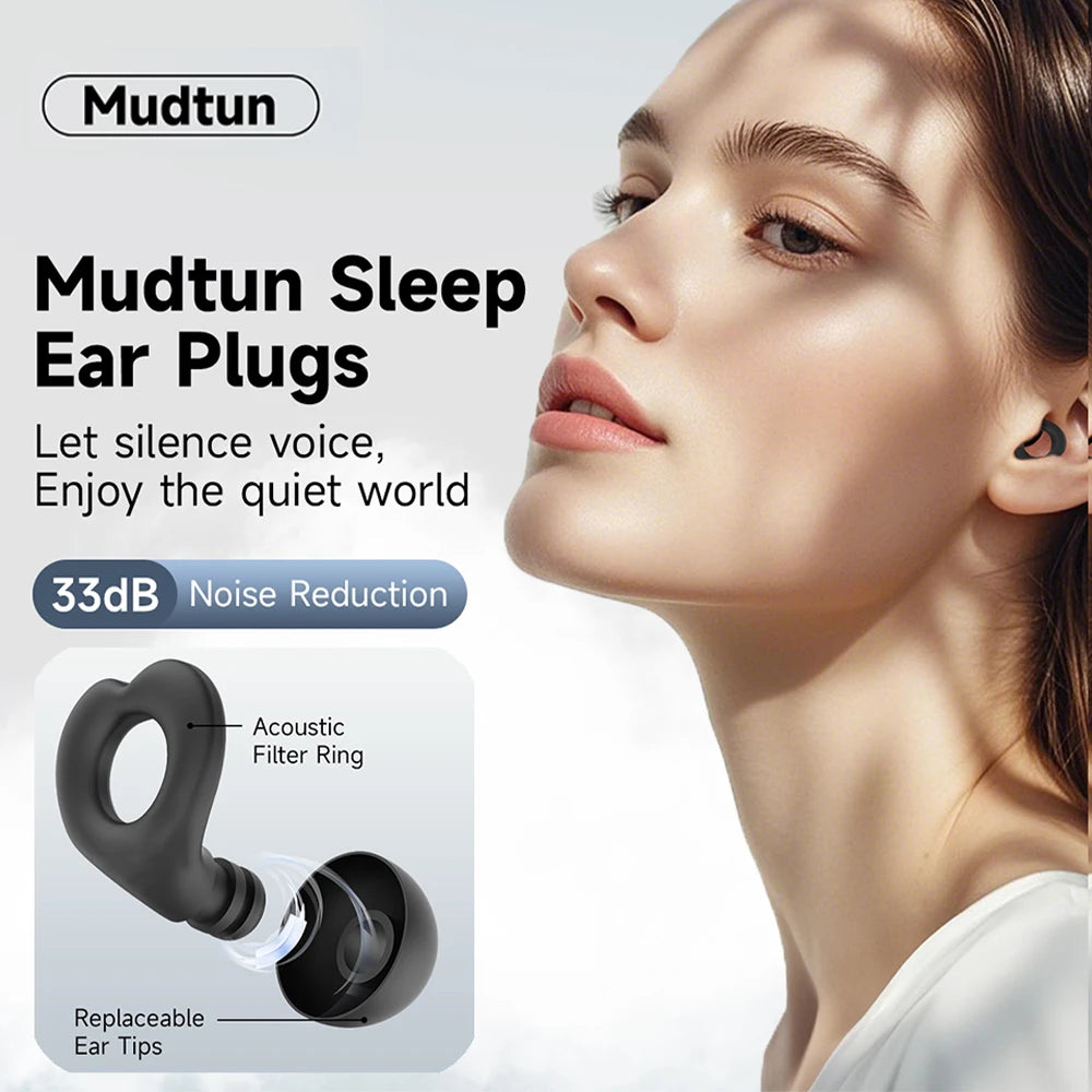 Silicone Ear Plugs for Sleeping 30dB Noise Cancelling Ear Plugs for Sleeping Concerts Work Plane Travel Waterproof Silicone Earp
