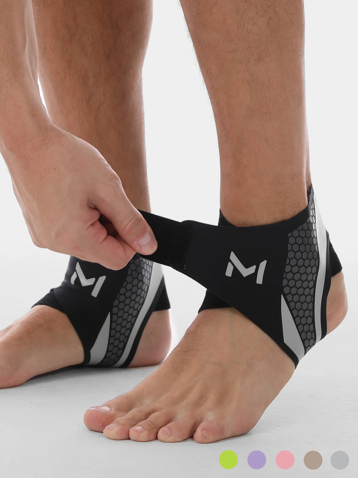 1/2pcs Cooper Ankle Support Compression Foot Sleeves for Men Women Bracer Ankle Protector Daily Sport Gym Workout Weightlifting