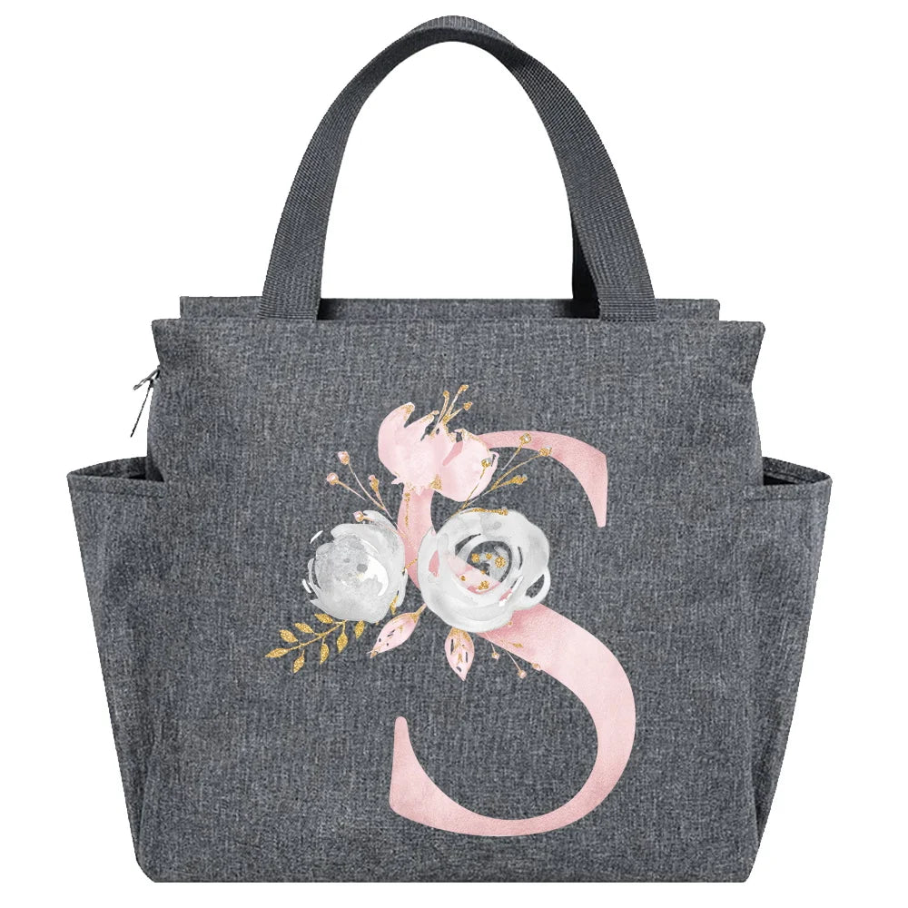 Insulated Lunch Bag  Cooler Lunch Box Portable Insulated Canvas Bento Pack Thermal Food Picnic Rice Bag For Women Kids