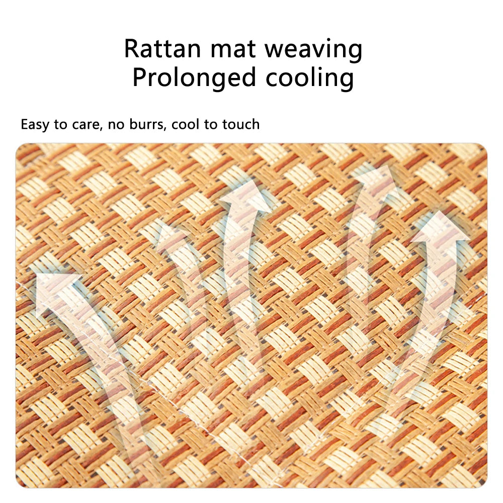 Comfortable Summer Small Cat Cooling Mat Moistureproof Medium Dog Sleeping Bed Cushion Rattan Mat Pet Puppy Accessories