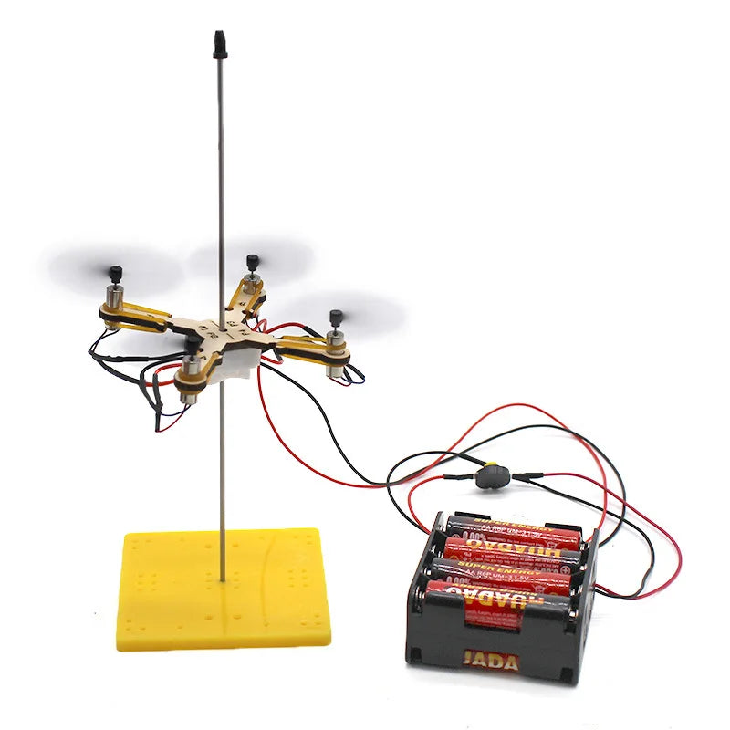 DIY Drone Model Kit STEM Learning Physics Exploration Hands-On Buildable Science Teaching Aid Kids Educational Interactive Toy