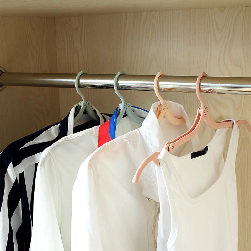 Portable Clothes Hanger Travel Hanger Folding Cloth Hanger Closet Organizer Hanger For Clothes Drying Rack Wardrobe Clothes Rack
