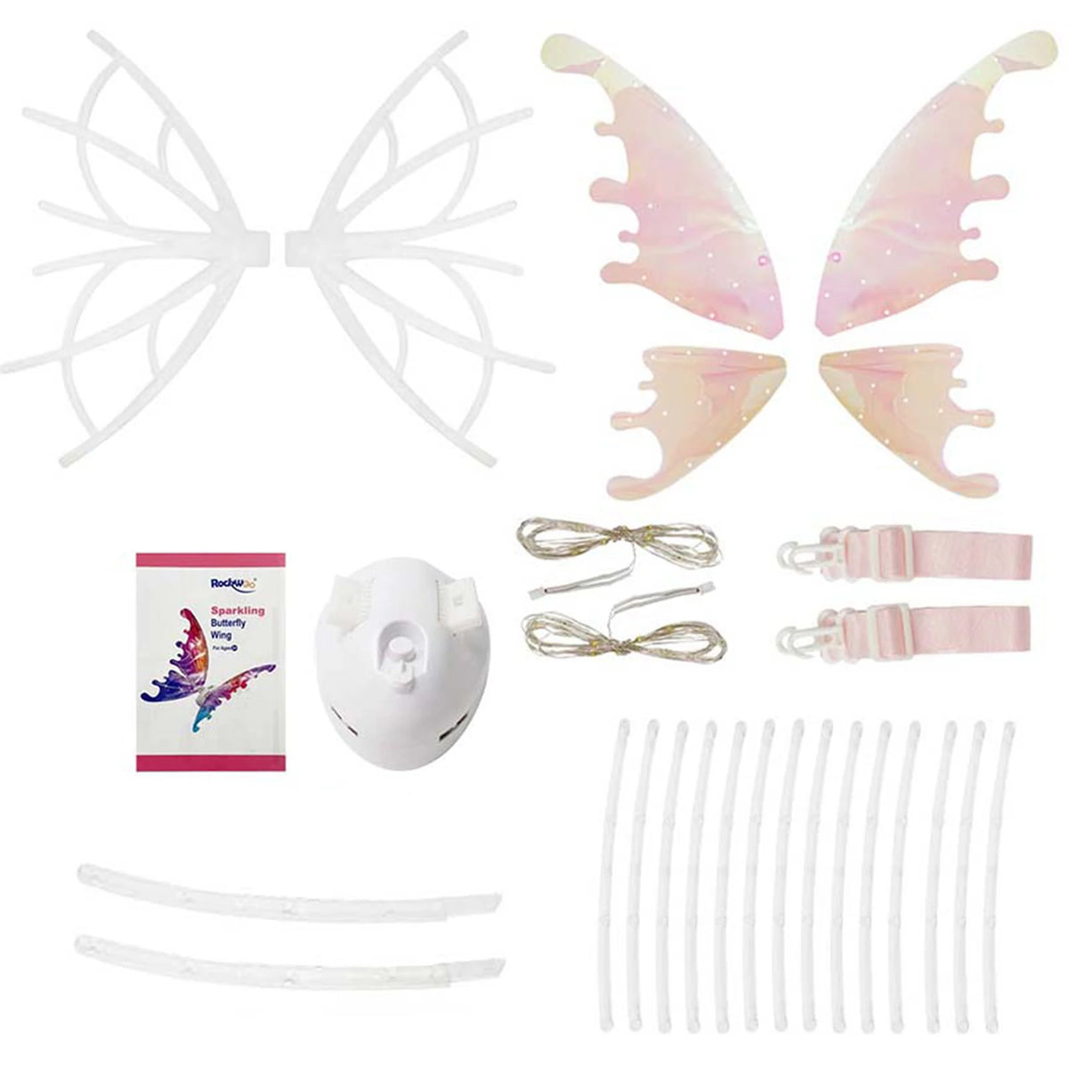 Halloween Children Electric Butterfly Wings Elf Wings Costume Magic Led bats Wing Cosplay Dress Up for Kids Cats Dogs