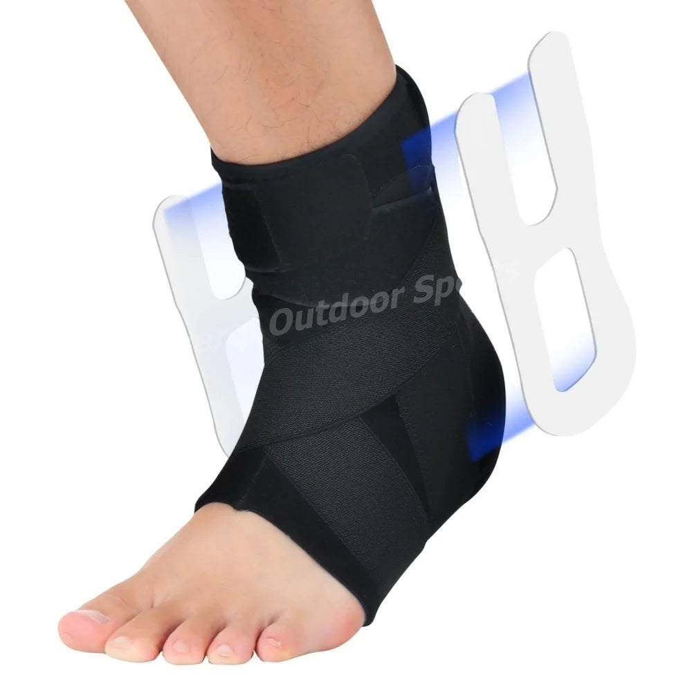 1PC Ankle Brace Adjustable Lace Up Ankle Support for Sprained Injury Recovery Ankle Stabilizer for Basketball Volleyball Tennis