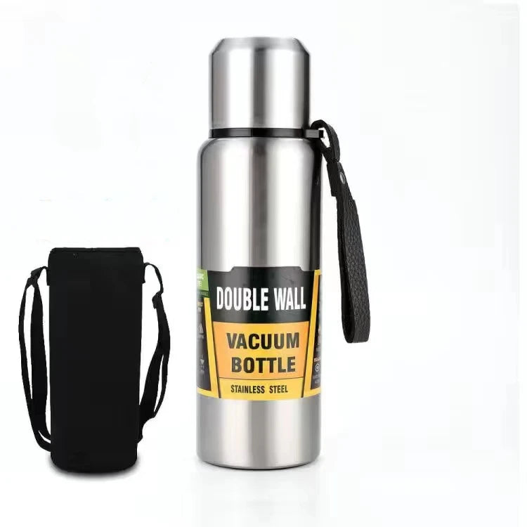 High Quality Large Capacity Stainless Steel Thermos Portable Vacuum Flask Insulated Tumbler with Rope Thermo Bottle 500/750ml