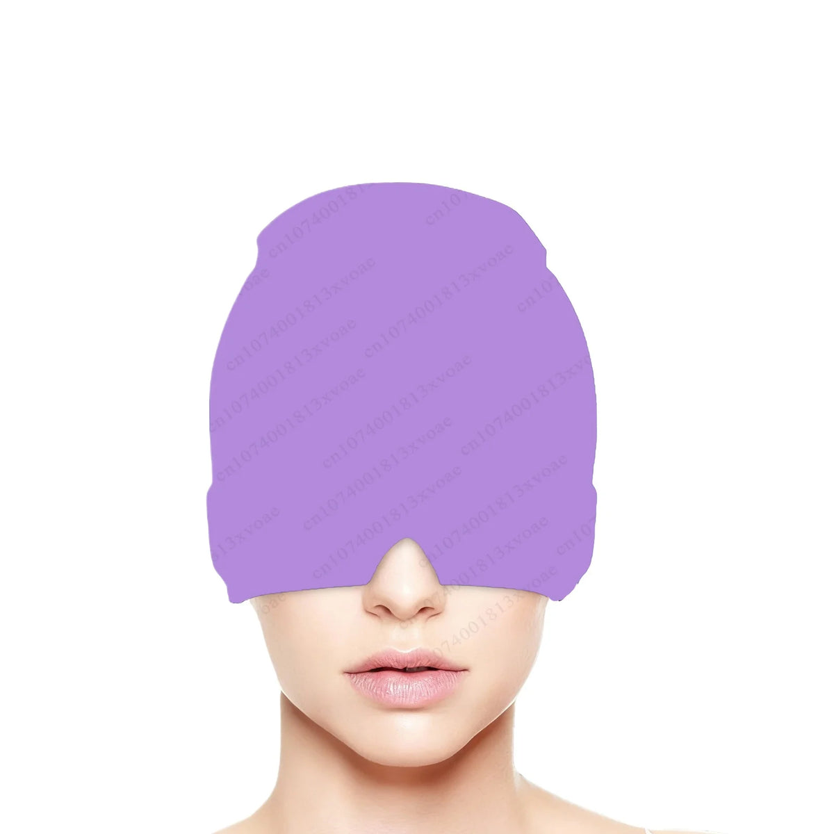 Relief Migraine Relief Cap Gel Ice Cap Single Layer Headgear Ice Pack Headgear Relief Pain Stretchable Compress Hood Eye Mask