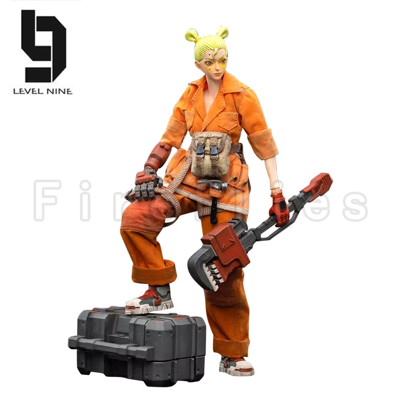 1/12 JOYTOY Level Nine Action Figure Frontline Chaos Sniper Rin & Mechanic Lie Anime Model Toy