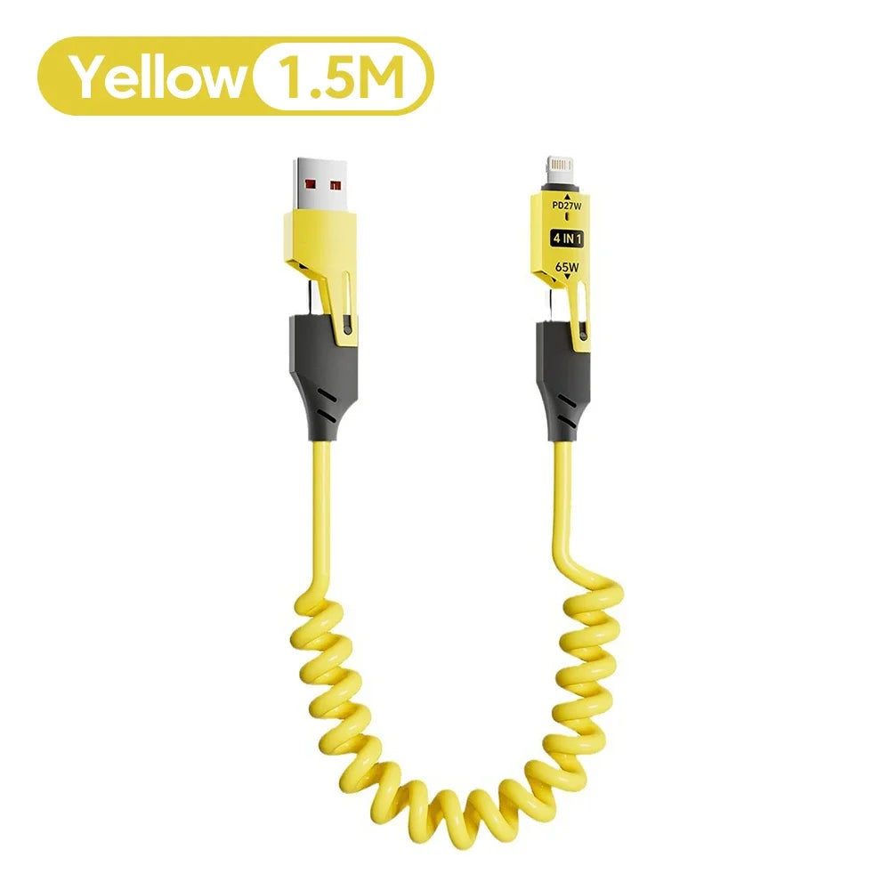 NNBILI 65w Zinc Alloy USB-C 4IN1 Fast Charging
