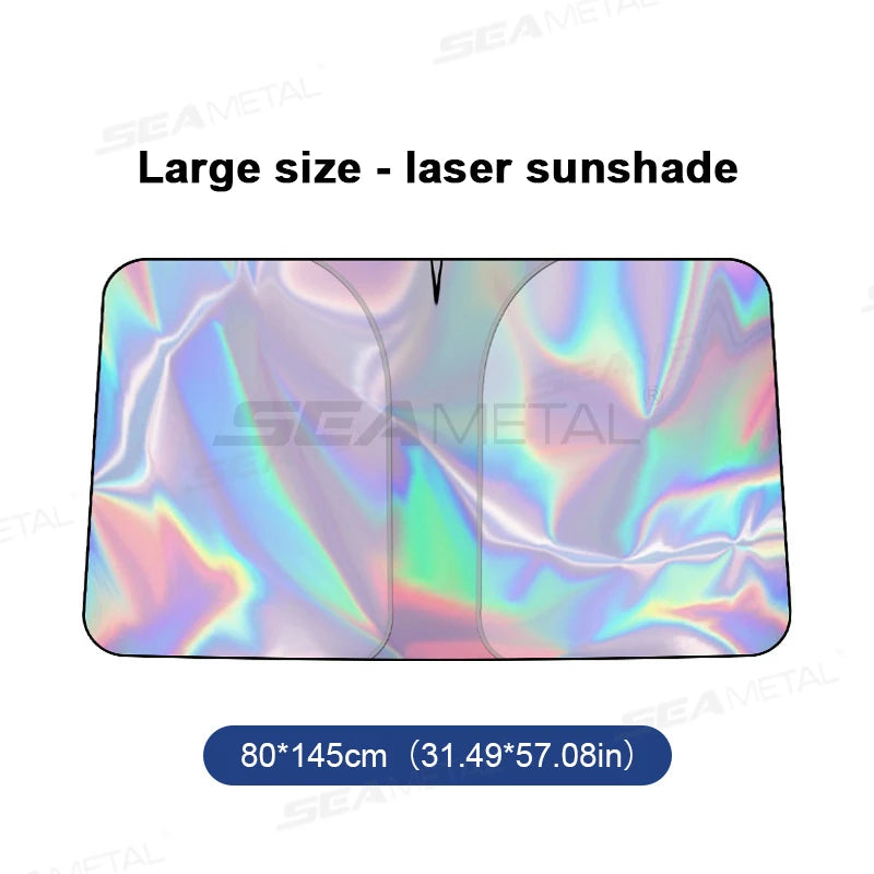 SEAMETAL Car Windshield Sun Visor UV-Reflective Sun Shade Cooling Sun Protection Cover Summer Heat Shield Car Privacy Curtains