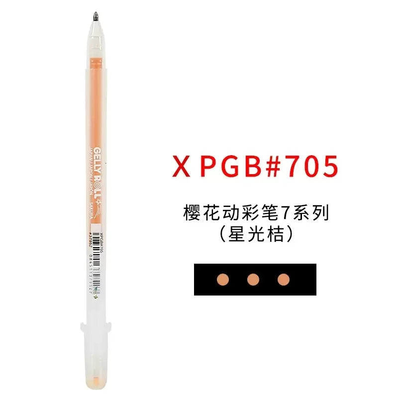1/3PCS SAKURA Gelly Roll Gel Pens Highlight Marker for Journaling Art Drawing Classic White Ink Assorted Point Fine Medium Bold