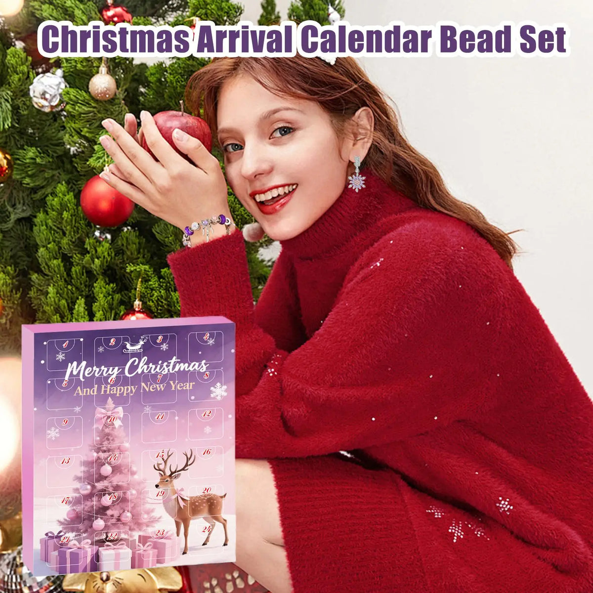 Crystal Bracelet Set Advent Calendar – 24-Day DIY Jewelry Making Kit