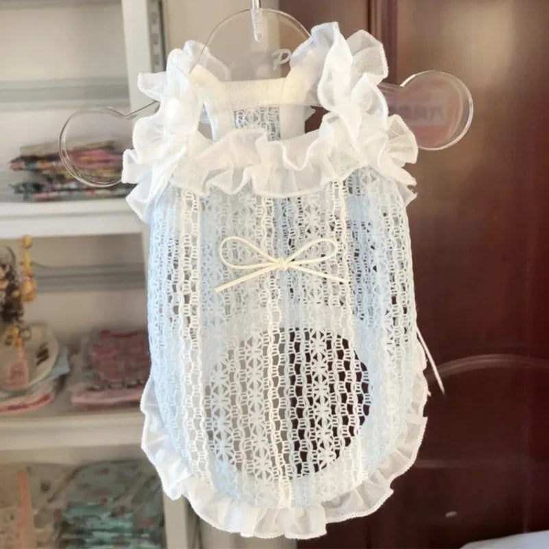 Summer Clothes for Cat Dog Vest Mesh Dog Clothes for Small Dog Sleeveless Summer Cat Clothes Cooling PuppyPet Chihuahua Teddy