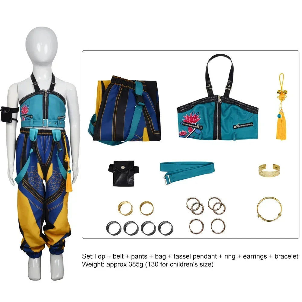 New Anime Kids Girl Roleplay Cosplay Costumes   Full Costume Set for Halloween Carnival Party Suits Clothes Outfit