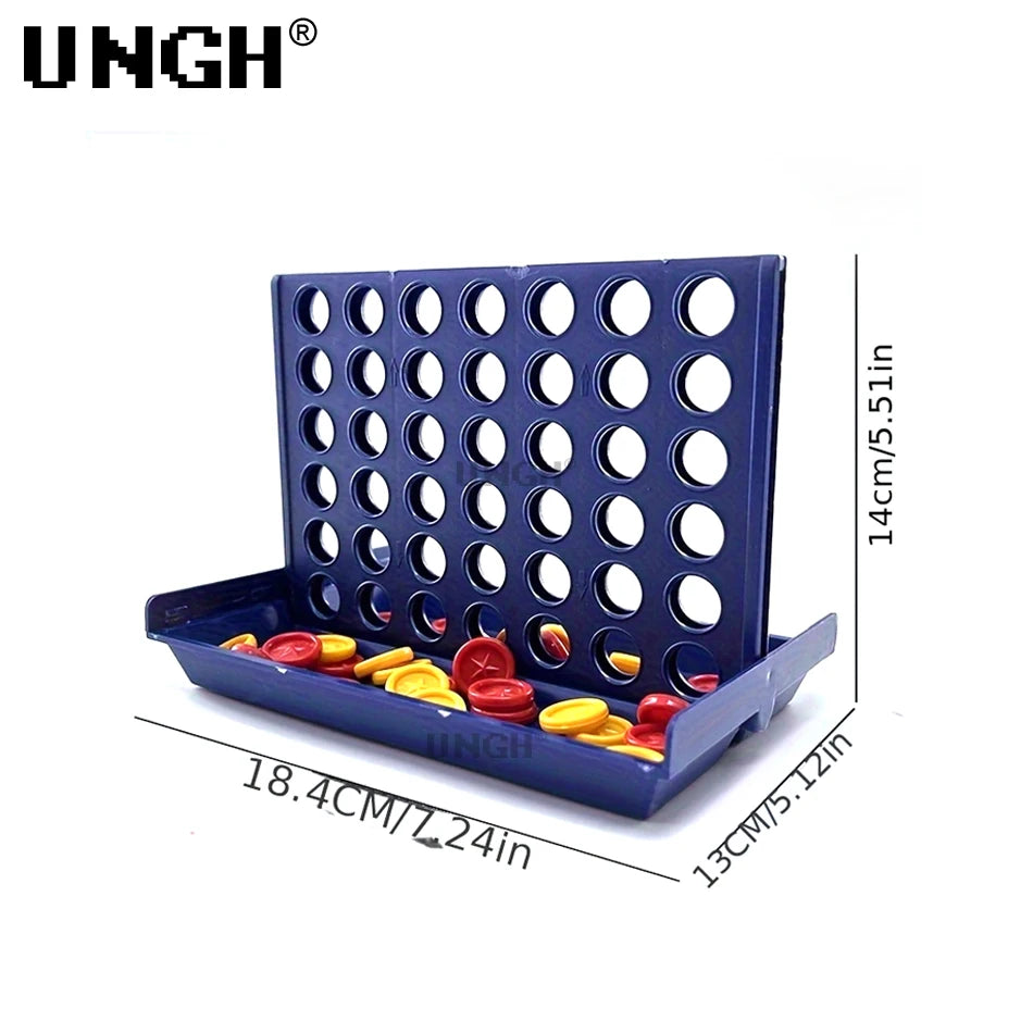 UNGH Four In A Row Bingo Chess Connect Classic Family Board Game Toys Fun Educational Toy for Kids Children Entertainment Game