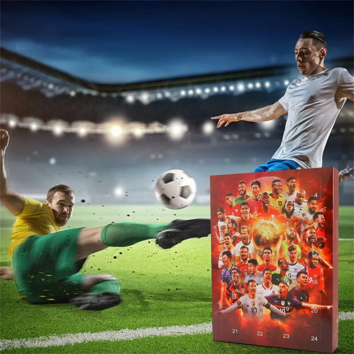 Soccer 24 Days Christmas Countdown Calendar Christmas Advent Calendar Xmas Countdown Calendar Gift Adults Kids Boy Toys 1-3PCS