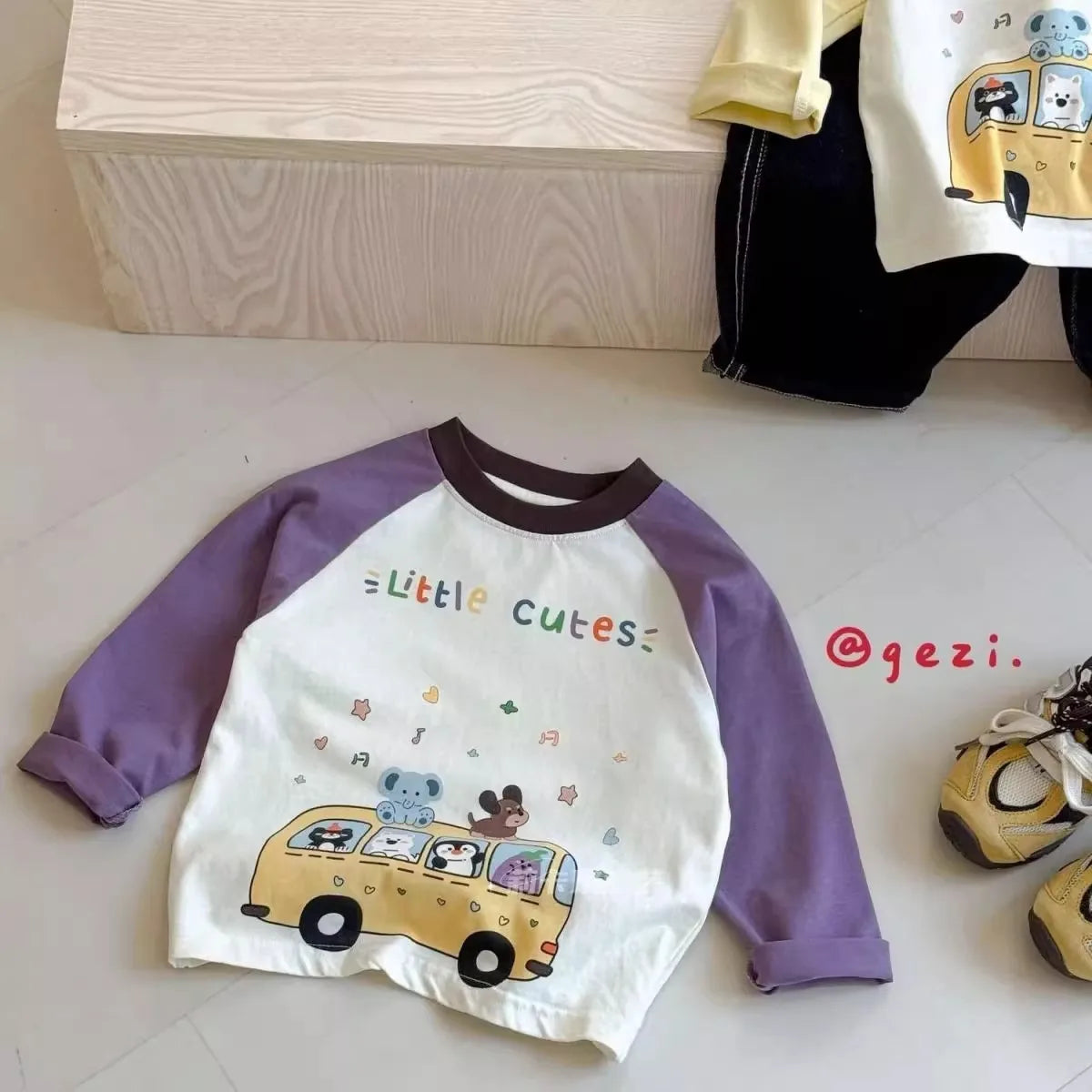 Boys T-shirt 2026 Spring/summer New Childrens Clothes Boys and Girls Cute Cartoon Printed Cotton Long-sleeved T-shirt Daily
