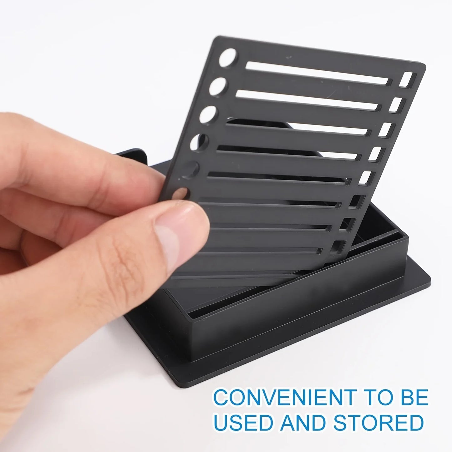 [Sticky Notes Holder] Sticky Notes Holder with Stencil, 1pc Post It Notes Dispenser for Office, Study