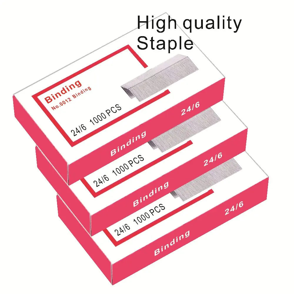 Staples Binding 24/6 12# 10# 12# 10# Office Stationery Study Supplies Stapler Folder Papeleria Micro Universal