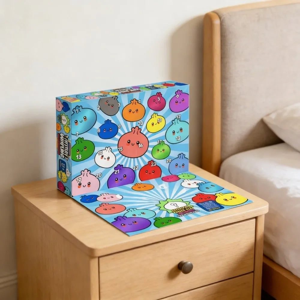 Soft Mystery Dumpling 24-Day Advent Calendar – Slow-Rise Fidget Blind Boxes