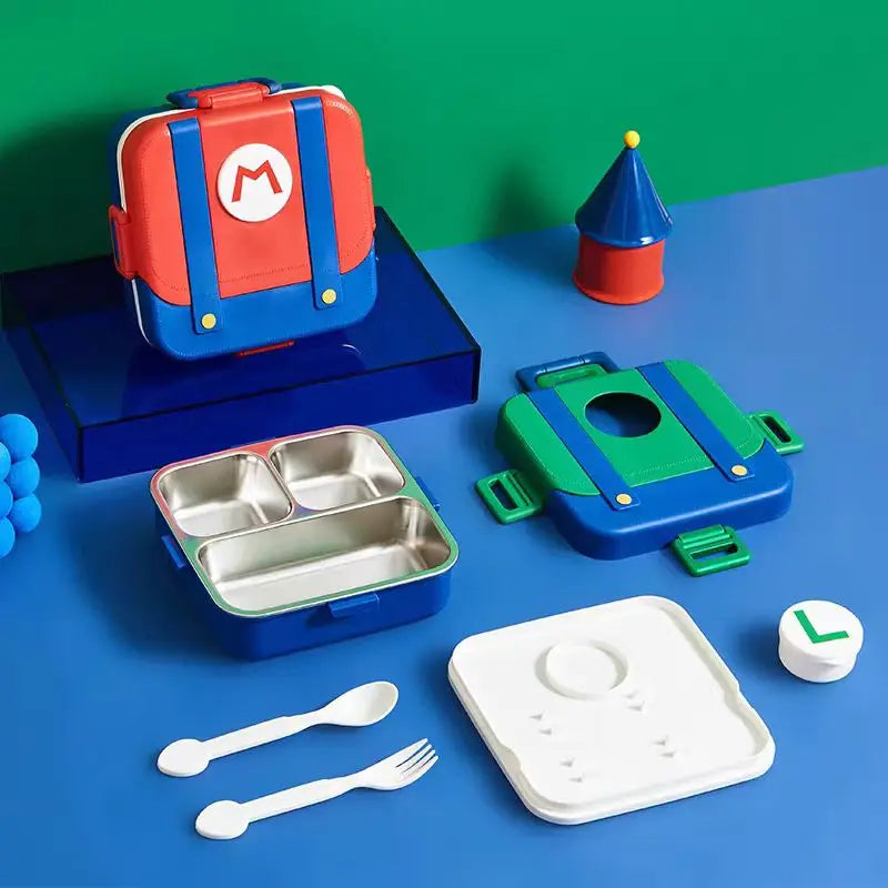 750ml Stainless Steel Insulated Bento Box Food-Grade Divided Portable with Lid for Canteens Students Kids