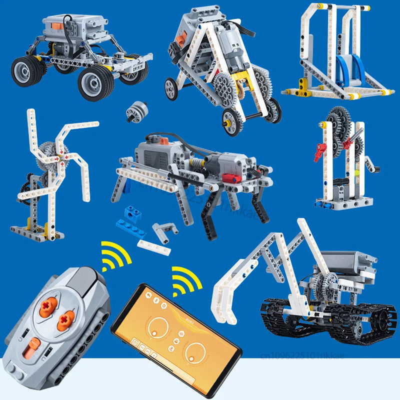HOT STEM 9686 Educational Set Technical RC APP Programming Building Block School Students Learning Power Function Brick Kids Toy