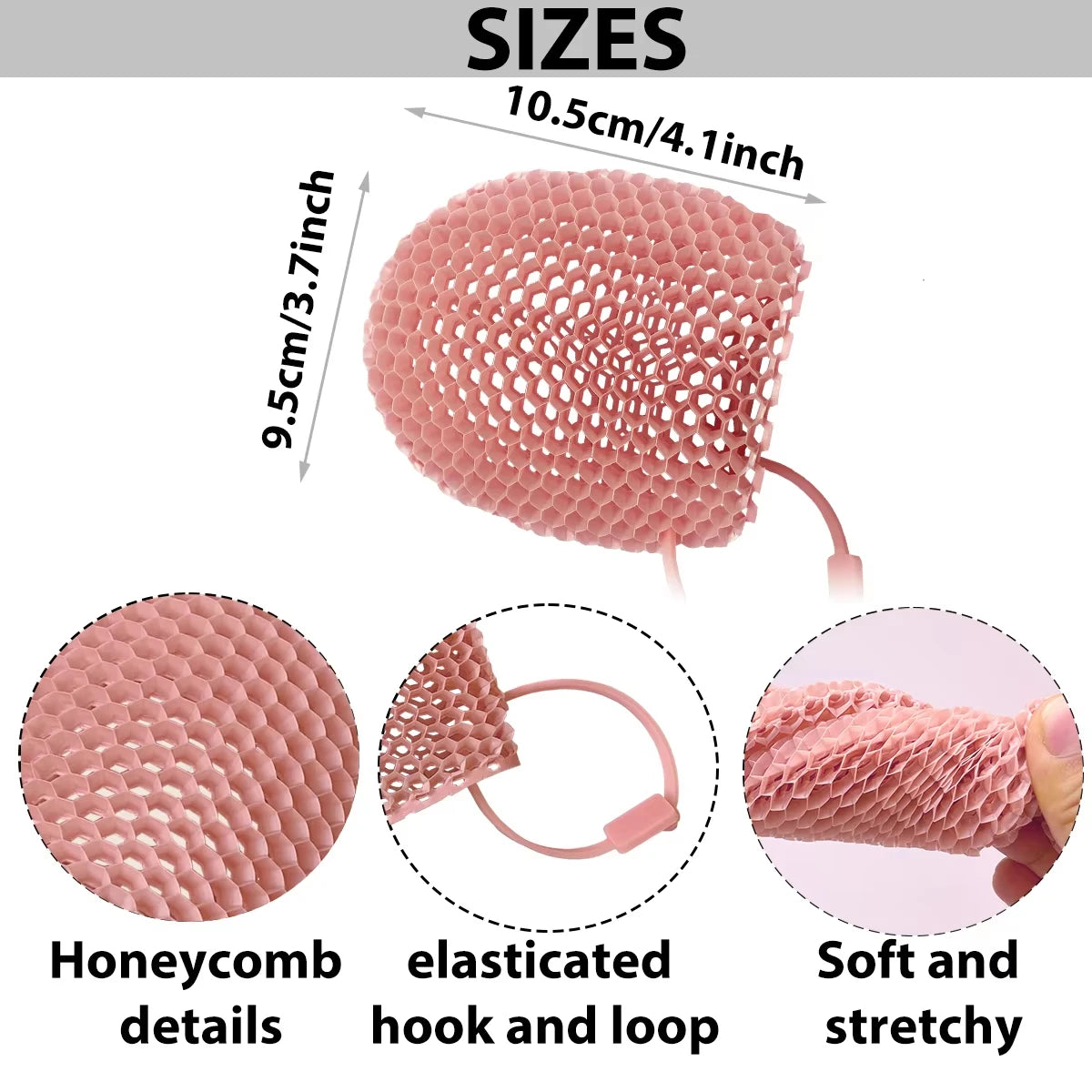 Honeycomb Exfoliating Shower Finger Caps Body Scrub Cleansing Bath Mitt Breathable Odorless Skin Care Tool Multi-Color