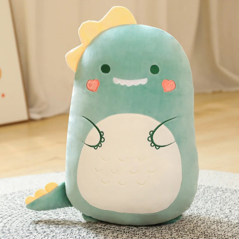 45/60CM Squishy Toy Kawaii Animal Fat Dinosaur Shiba Inu Dog Pillow Plush Toys Cute Rabbit Doll Girls Bed Sleeping Cushion