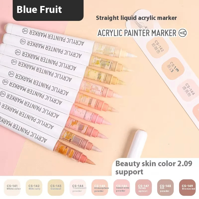 Acrylic Marker Set – Soft Brush Tip Paint Pens in Themed Colors, 9–45 Colors