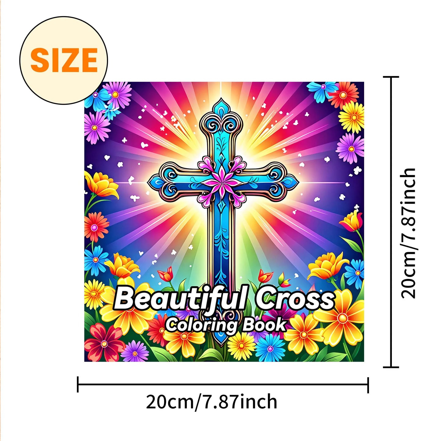 Spiral Colouring Book 24 Sheets 20x 20 cm For Graffiti Painting Drawing Book Relieve Anxiety Perfect for Many Holiday Gifts