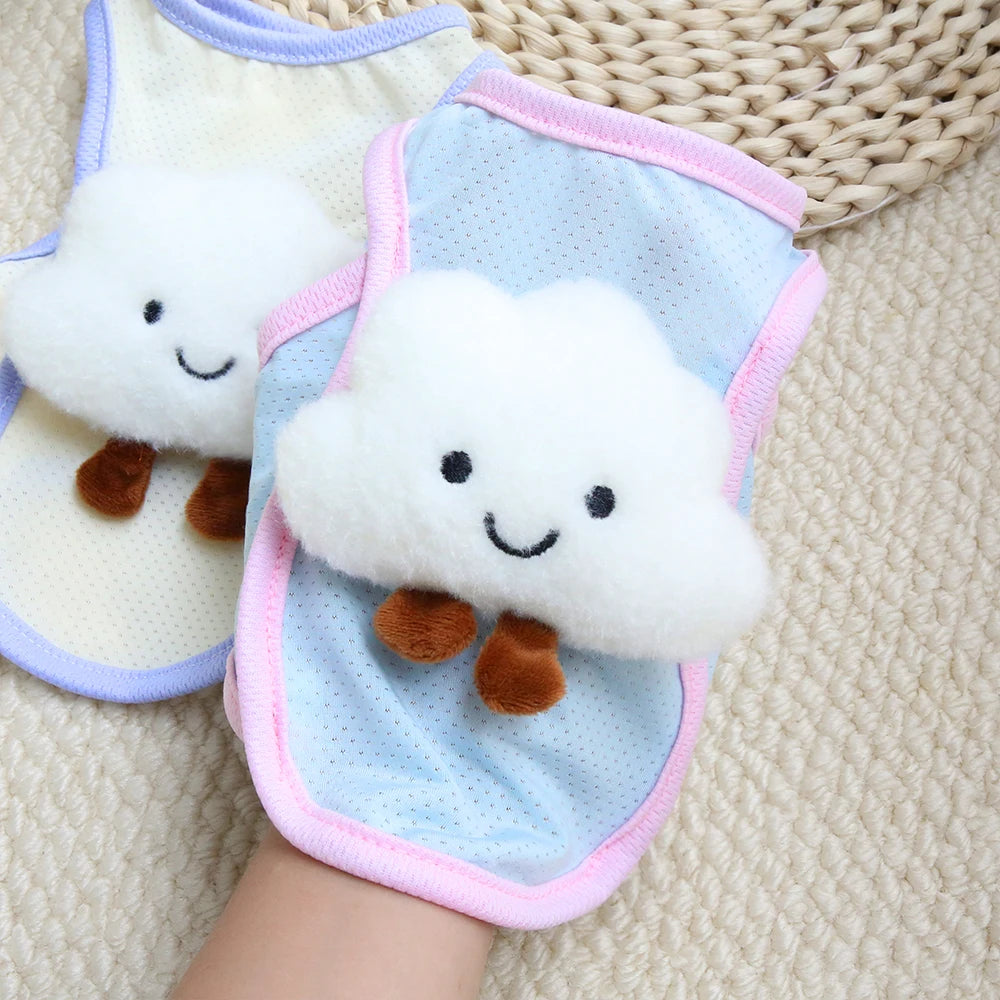 Pet summer cool vest cloud decoration clothes breathable cooling dog clothes