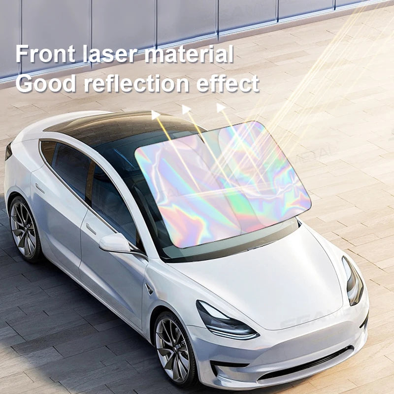 SEAMETAL Car Windshield Sun Visor UV-Reflective Sun Shade Cooling Sun Protection Cover Summer Heat Shield Car Privacy Curtains