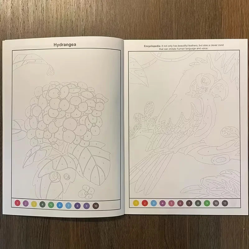 Concentration Training Coloring Book for Kids Pattern Coloring Pages Stress Relief Art Activity Book Creative Painting Book
