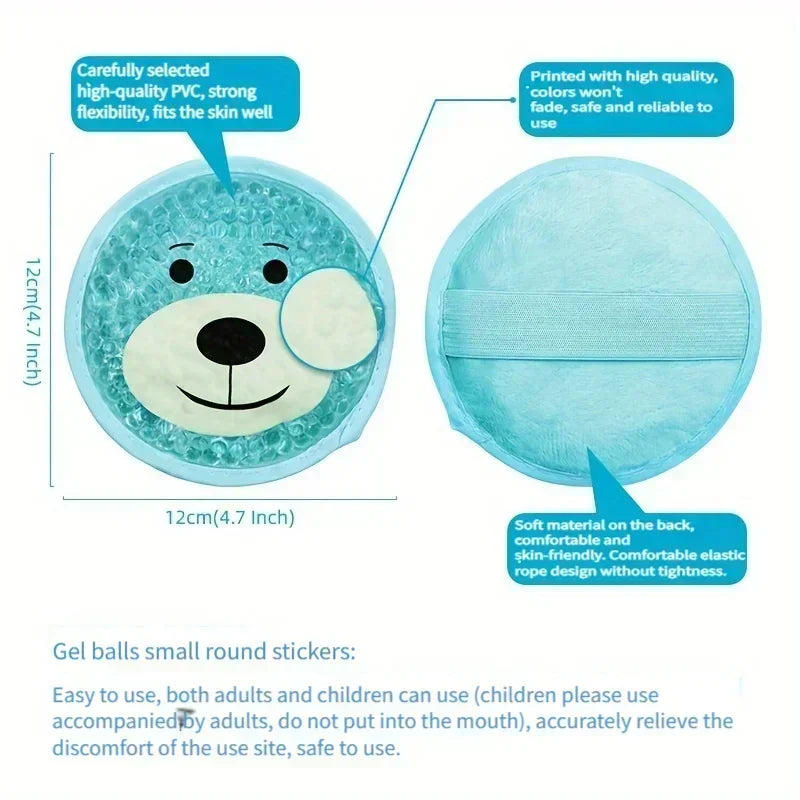 Kids Ice Packs for Boo Boos,Small Gel Ice Packs for Injuries Reusable for Kids Baby Toddlers with Animal Theme, Mini Hot Cold