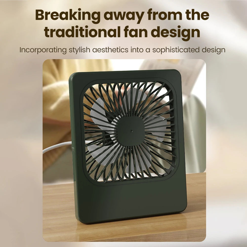 Mini USB Desktop Fan Portable Fan Desktop Office USB Quiet Cooling Fans Suitable For Student Dormitory Summer Home Office
