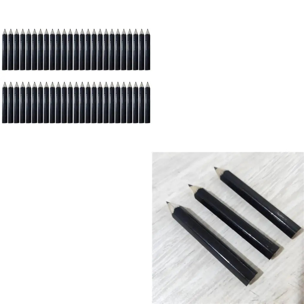 50Pcs 2.4'' Short Pencil Golf Pencil Hexagonal Rod Comfortable Grip for Adult Child Student Writing Drawing Sketching