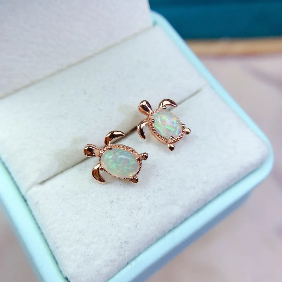 Natural Opal S925 Silver Ear Studs Luxury Large Gemstone Jewelry Design Perfect for Gifting Holidays and Daily Elegance