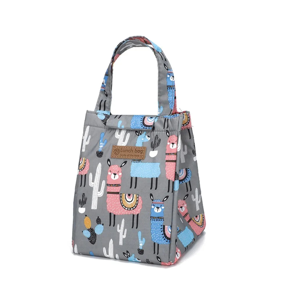 Oxford Cloth Insulated Lunch Bag Camping Food Drink Cooler Bag Picnic Travel Bag Waterproof Food Storage Box for Adult Kids