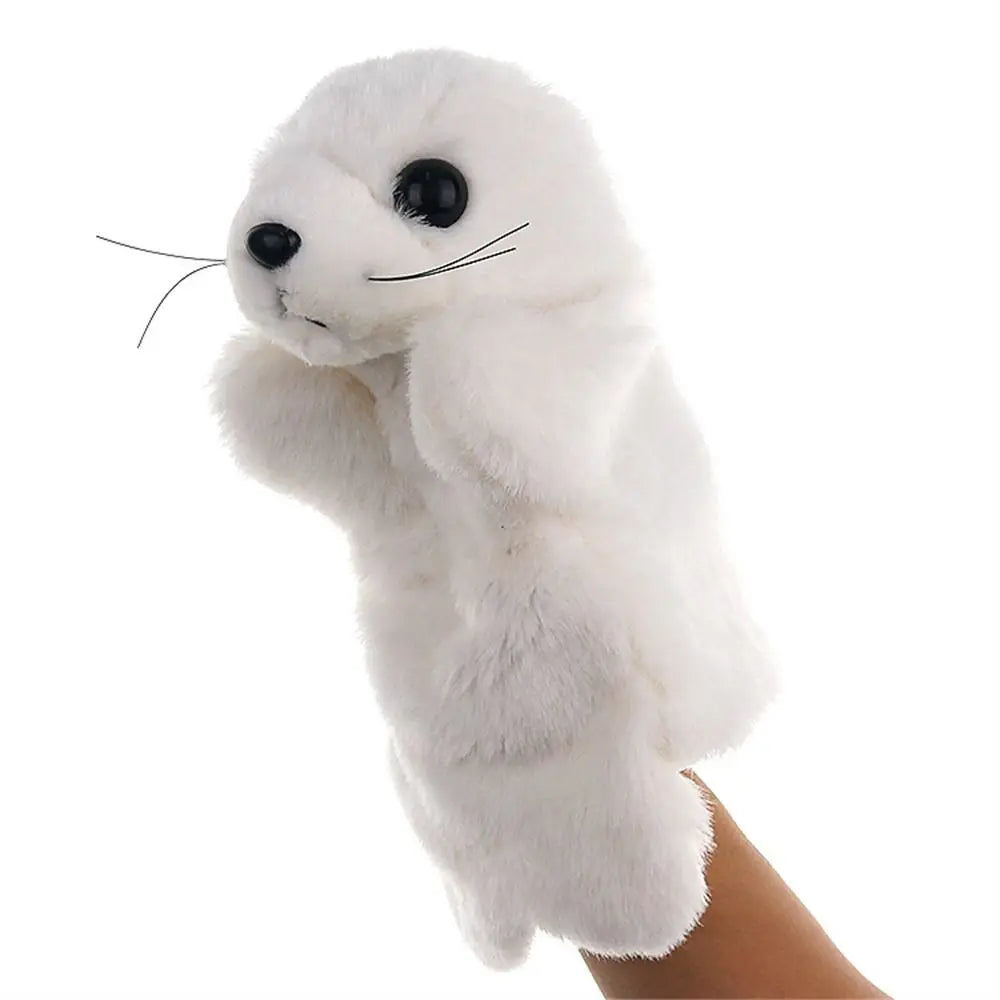 25cm Animal Hand Puppet Plush Toy Hand Doll Telling Story Dolls Toy Glove Puppets Early Learning Educational Toys Gifts for Kids