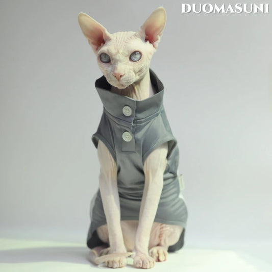 Sunproof Cooling Breathable UV Protection Thin Clothes for Sphynx Devon Rex Abyssinian Cats