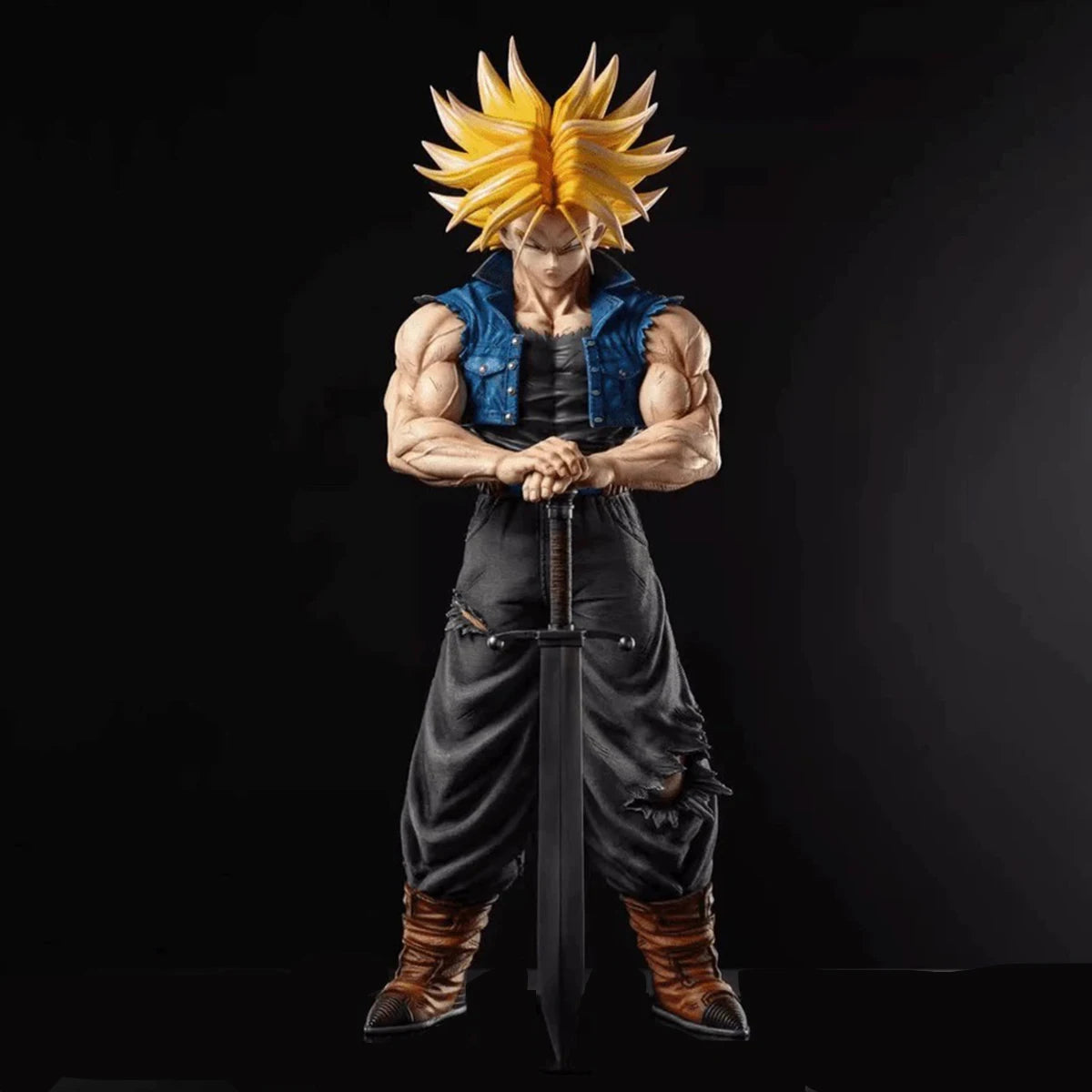 25cm/9.84in Anime Dragon Ball Z Trunks Figure Future Trunks Action Figures MPVC Statue Collection Model Toys for Gifts