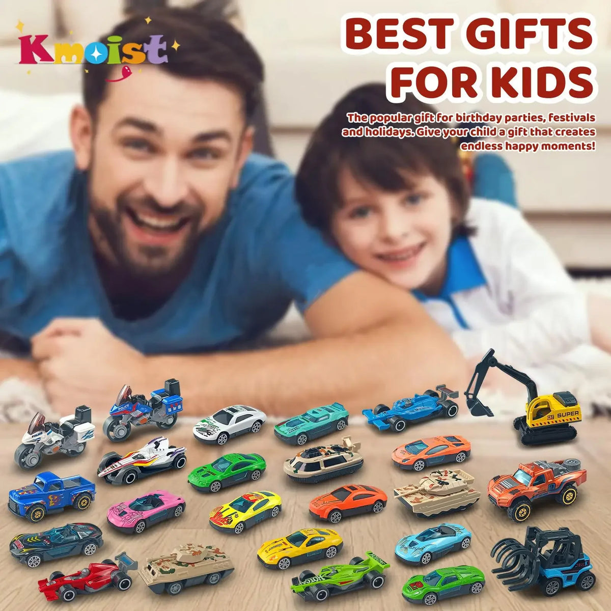 Christmas Advent Calendar 24 Days Trendy Blind Box Toys Children's Toy Metal Cars Set Toys for Boys Kids Xmas Toy New Year Gifts