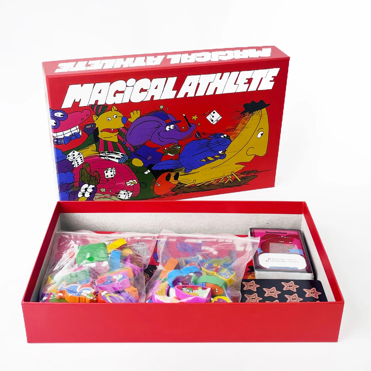 Deluxe Big Box Party Board Game: Magical Athlete – Hilarious Racing Fun, Perfect for Friends' Game Night