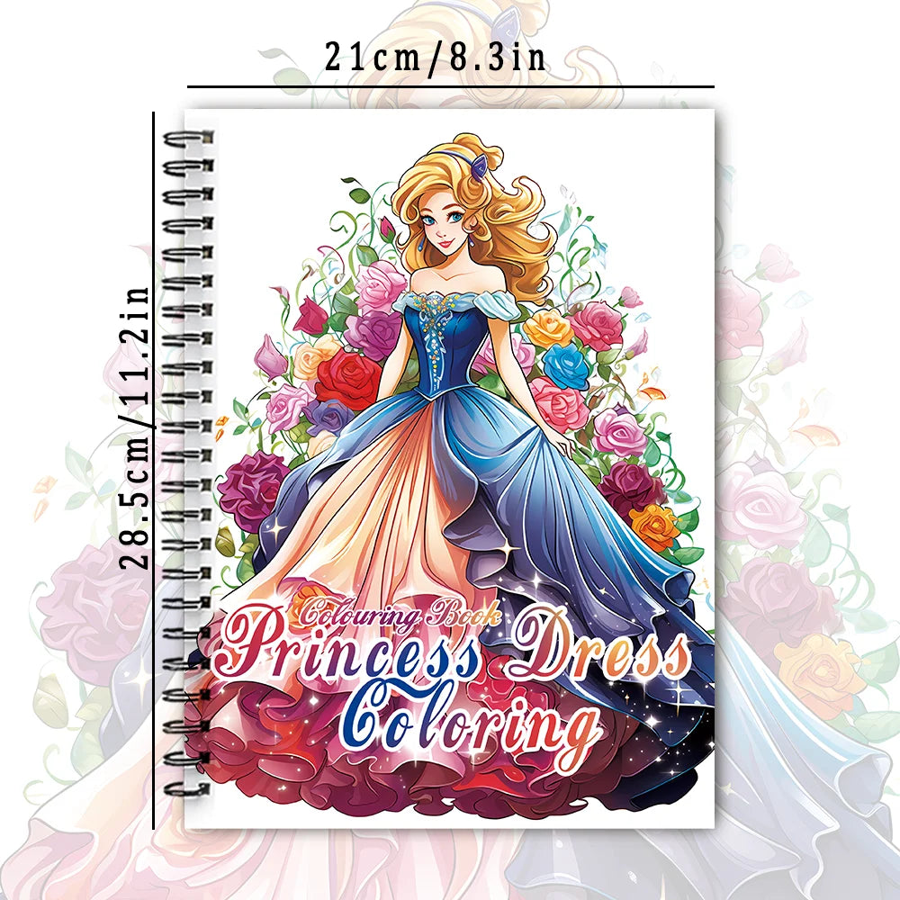 Spiral Coloring book -30 Sheets adult coloring book, 11.2 x 8.3 inches, 100g thick paper, drawing book, homecoming holiday gift