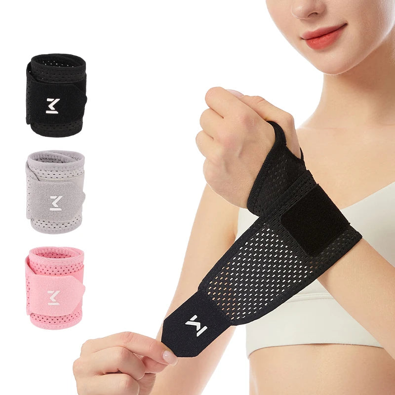 1 Breathable Mesh Wrist Support Joint Pain & Sprain Protection Chronic Overuse Wrist Support Wrap-Around Compression Sleeve