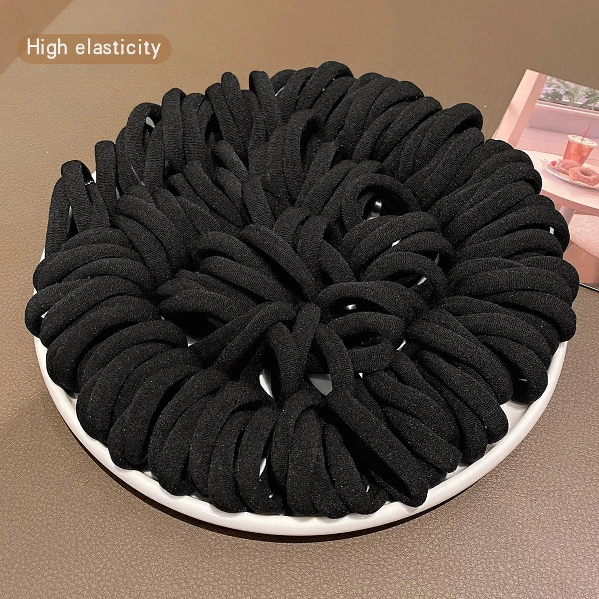 Colorful Ealstic Hair Ties for Girls Ponytail Hold Scrunchie Rubber Band women Fashion Hair Accessories elastic hair bands