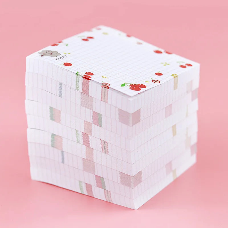 80 Sheets Per Pack Fruit Sticky Note ToDo List Record Journal Decorative Memo Practical Stationery Sticker