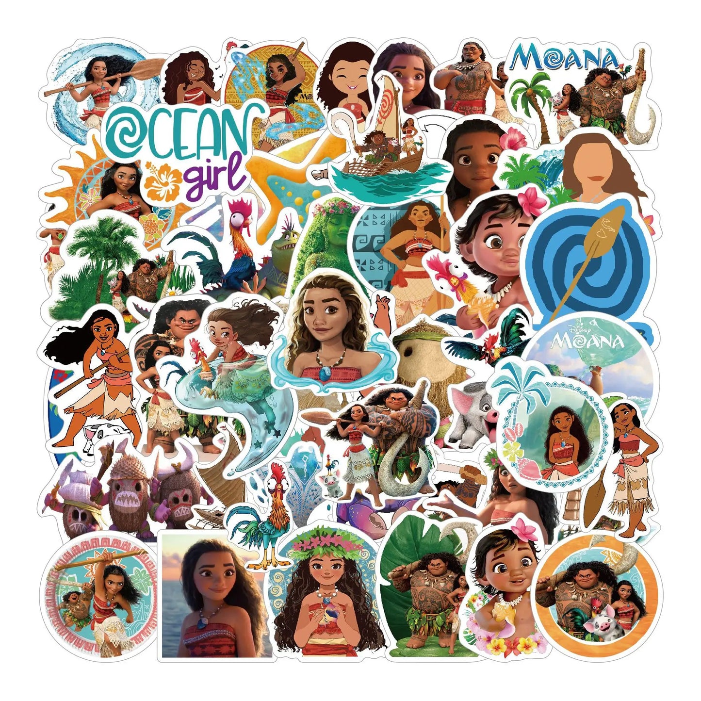 Moana 2 Party Favors Supplies Silicone Bracelet Slap Bracelets Keychain for Kids Birthday Gift Bags Goodie Bags Stocking Bag