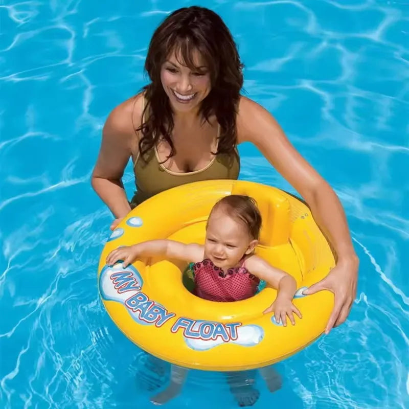 Thickened Baby Swimming Ring Cartoon Summer Water Toys Float Seat Outdoor Pool Party Water Play Equipment Inflatable Float Chair