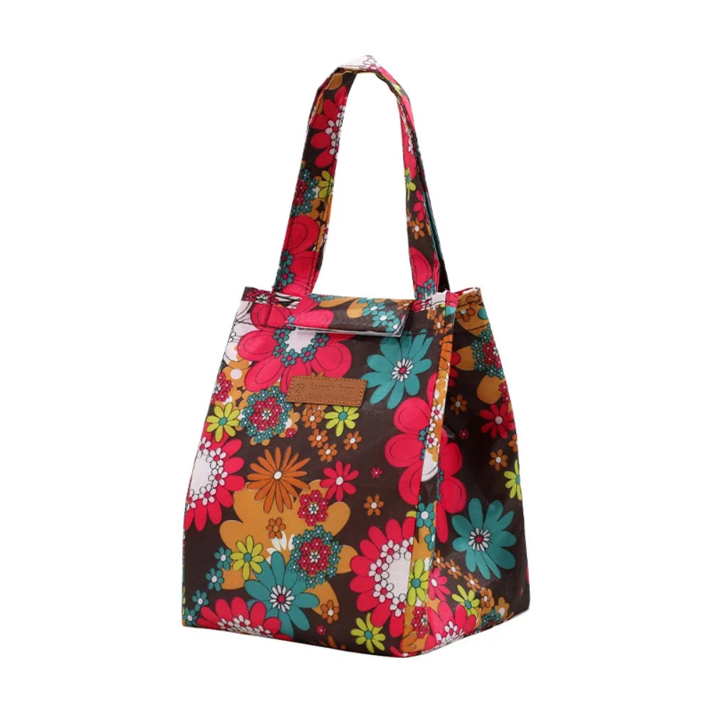 Oxford Cloth Insulated Lunch Bag Camping Food Drink Cooler Bag Picnic Travel Bag Waterproof Food Storage Box for Adult Kids